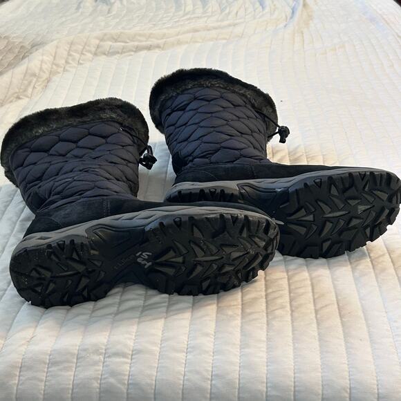 L.L. Bean Quilted Insulated Winter Snow Boots – Black – Women’s 8 Medium - Picture 2 of 5